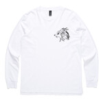 Gray Wolf (Canis Lupus) - Men's Base Long Sleeve Cuff T Shirt by 'As Colour '