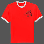 Gray Wolf (Canis Lupus) - Ringer T Shirt
