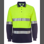 JB's Hi Vis Long Sleeve (D+N) Traditional Polo