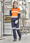 Syzmik Womens Hi Vis Spliced Industrial Shirt - Hoop Taped